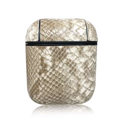 Cases For AirPods Pro Coque Wireless Bluetooth Earphone Retro Snake Skin PU Leather Man Case For Airpods Pro Cover Charging Box